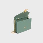WALLET ON CHAIN MARGO IN SHINY CALFSKIN CELADON - Image 4